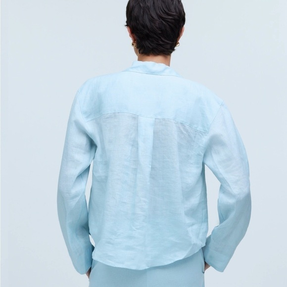 Madewell Resort Long-Sleeve Shirt blue heron - Picture 4 of 7